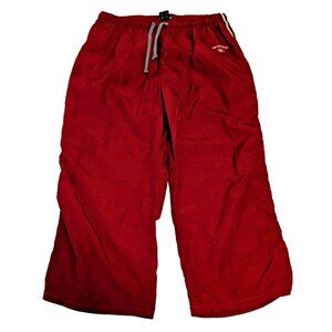 Bum Equipment Track Windbreaker Pants Mens XL Red & White Baggy Y2K Vintage Wide
